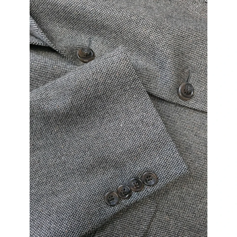 Austin Reed Mens Wool Sports Coat 44R Gray Made in USA 2 Button Blazer